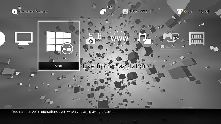 Temas dinámicos personalizados de PS4 disponibles... si tiene un DevKit; Algunos, daynamic ps3 retro fondo de pantalla