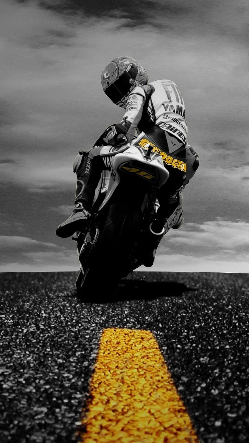 Schwarzes Motorrad für Android, Motorrad für iPhone HD-Handy-Hintergrundbild