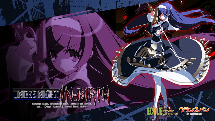Unist Under Night In Birth Anime Girls Anime Blue Hair Weapon, anime french girls HD wallpaper