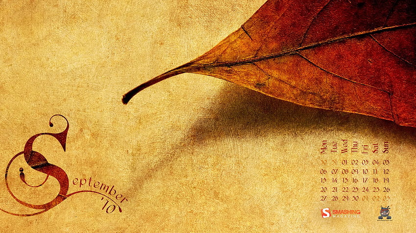 Kalender, musim gugur, september,, kertas Wallpaper HD