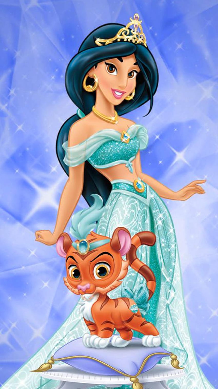 Principessa Jasmine Fan Art per Android, estetica principessa gelsomino Sfondo del telefono HD