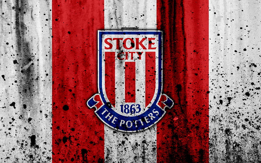 FC Stoke City, Premier League, logo, England, stoke city fc HD wallpaper