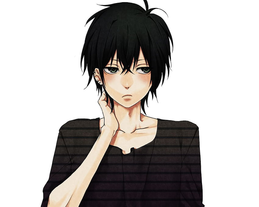 Pin on Boys with scars tears blush pain etc anime black haired guy HD  wallpaper  Pxfuel