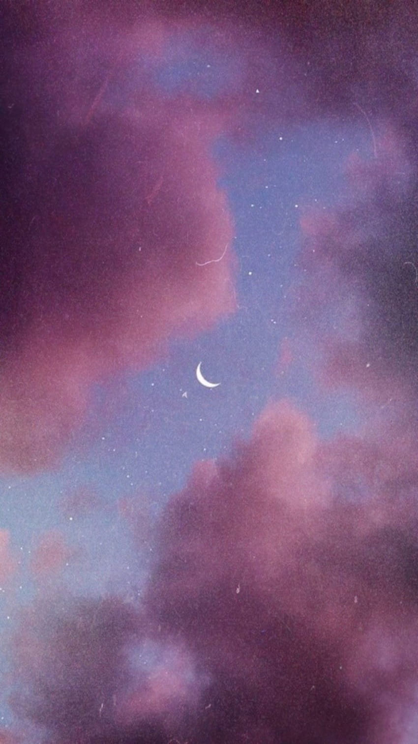 Pastel Moon Hd Phone Wallpaper 