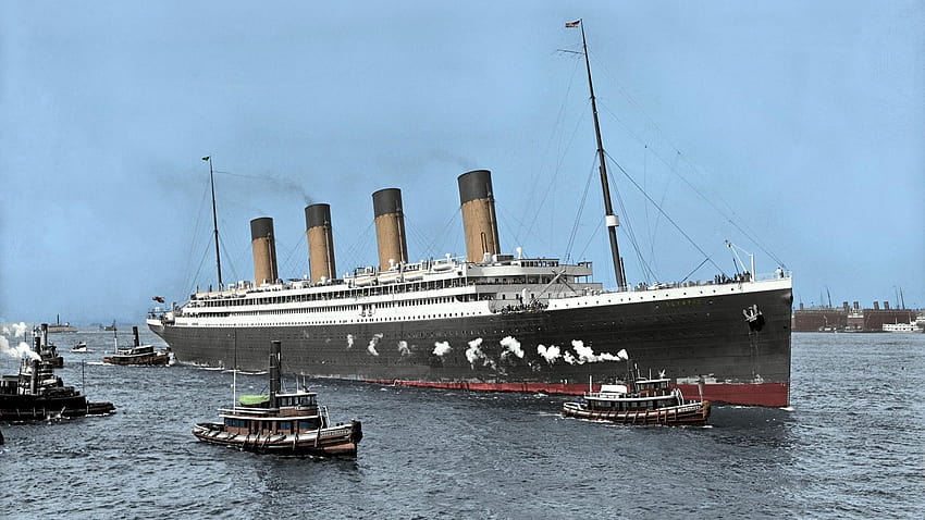 Natur, Landschaft, Schiff, Boot, Meer, Schornsteine, Rauch, Geschichte, RMS, RMS Olympic HD-Hintergrundbild