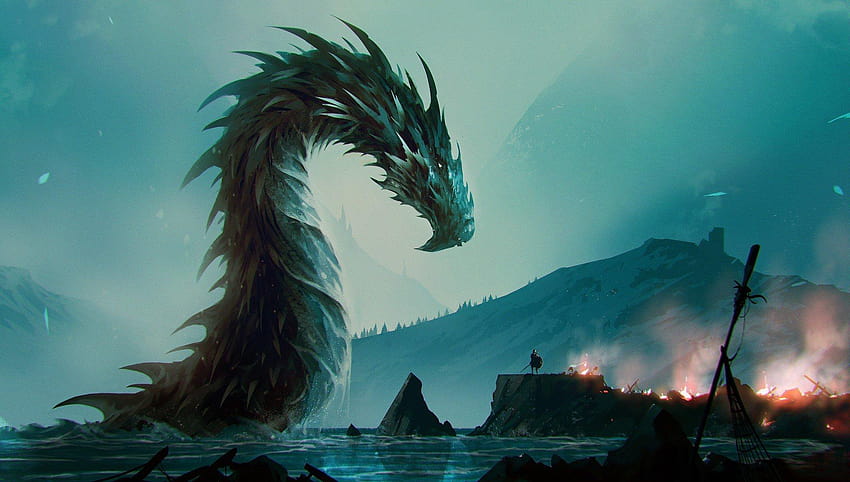 fantasy art Water Dragon and – Homes Tips, dragon fantasy art HD wallpaper