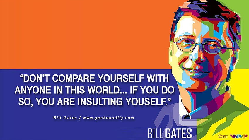 15 citações inspiradoras de Bill Gates sobre sucesso e vida papel de parede HD