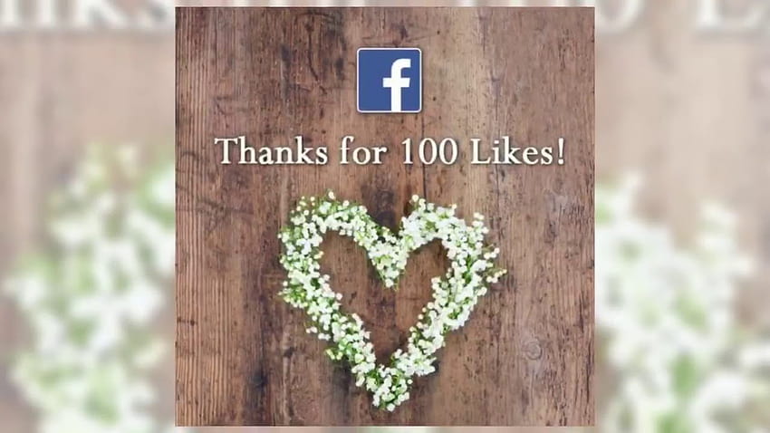 Filmik z podziękowaniami za osiągnięcie 100 polubień na facebooku Tapeta HD
