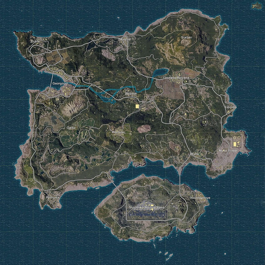 A complete guide to the Battlegrounds map and its locations, erangel map HD phone wallpaper