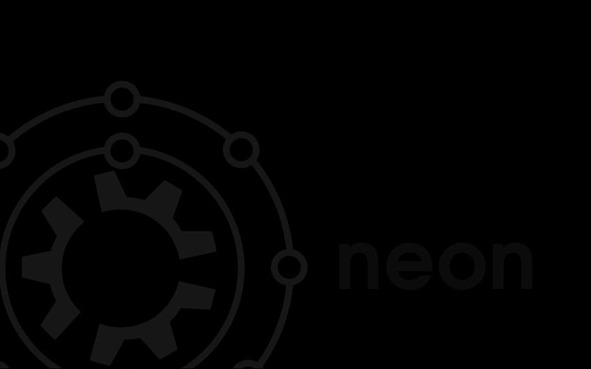 KDE Neon Oscuro, neón negro fondo de pantalla
