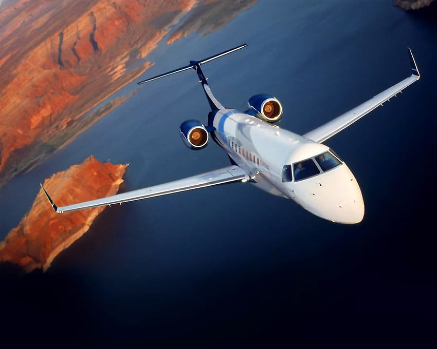 Private Jet Embraer Legacy HD wallpaper