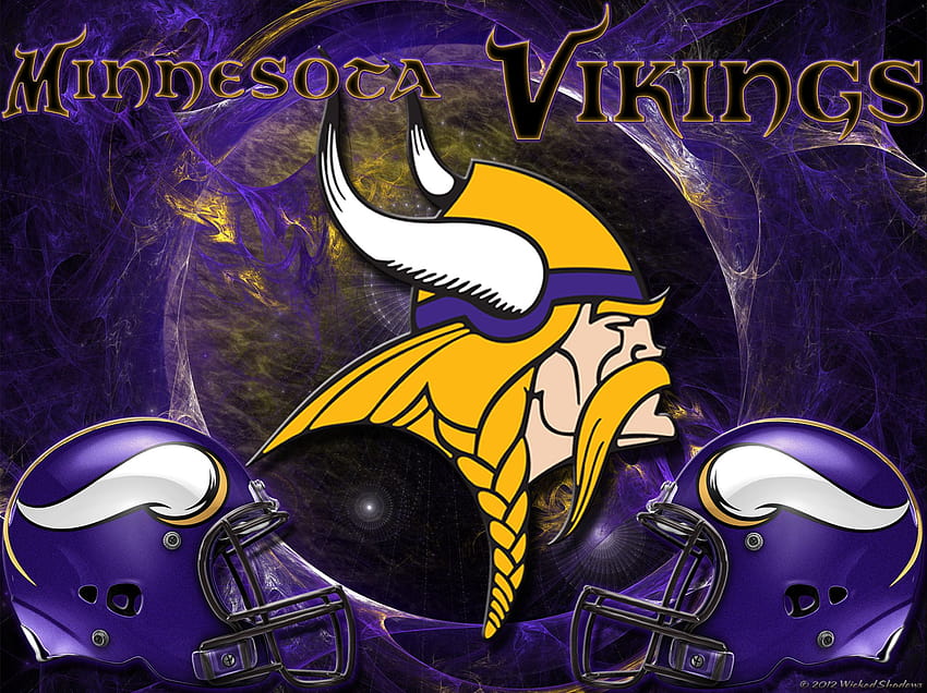 4 Vikings NFL, football dei vichinghi del Minnesota Sfondo HD