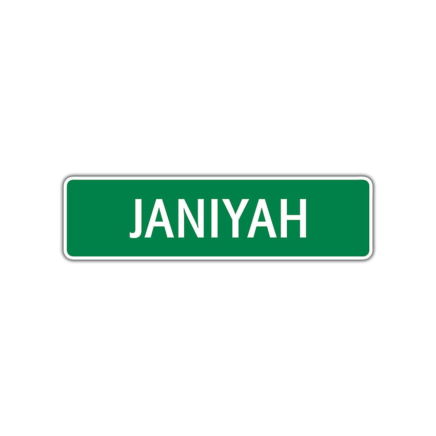Janiyah Girls Children Indoor Outdoor Unique Wall Novelty Name Letter Printed Plaque Decoration Label Aluminum Metal Sign 4 HD phone wallpaper