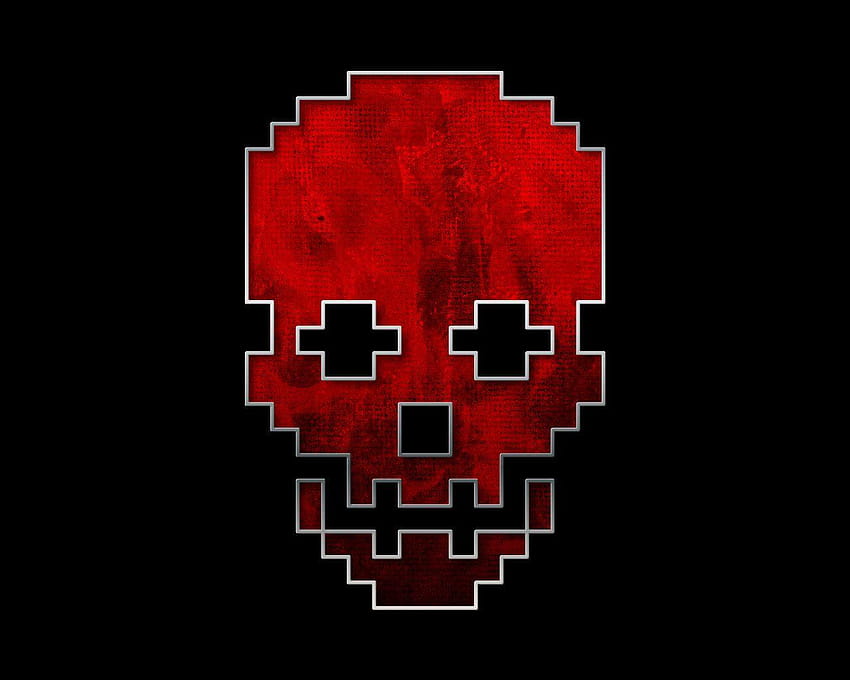 Skull by SpazChicken, skull red HD wallpaper | Pxfuel