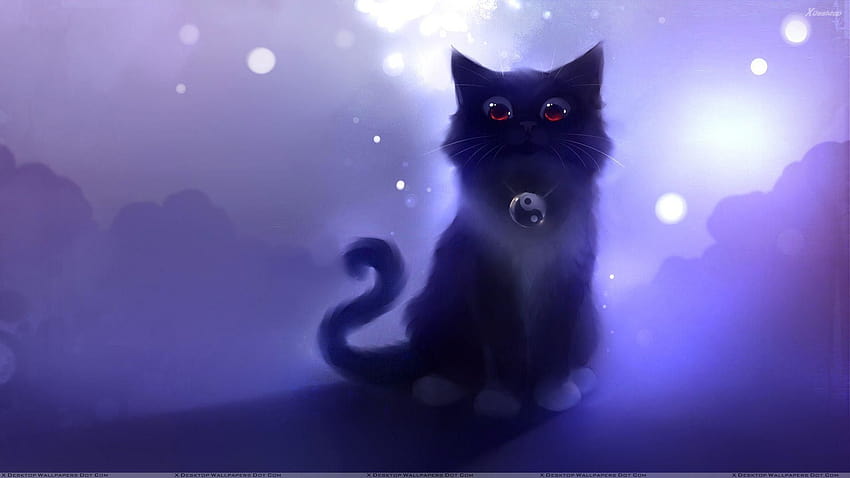 7 gato de dibujos animados, lindos gatos negros fondo de pantalla | Pxfuel