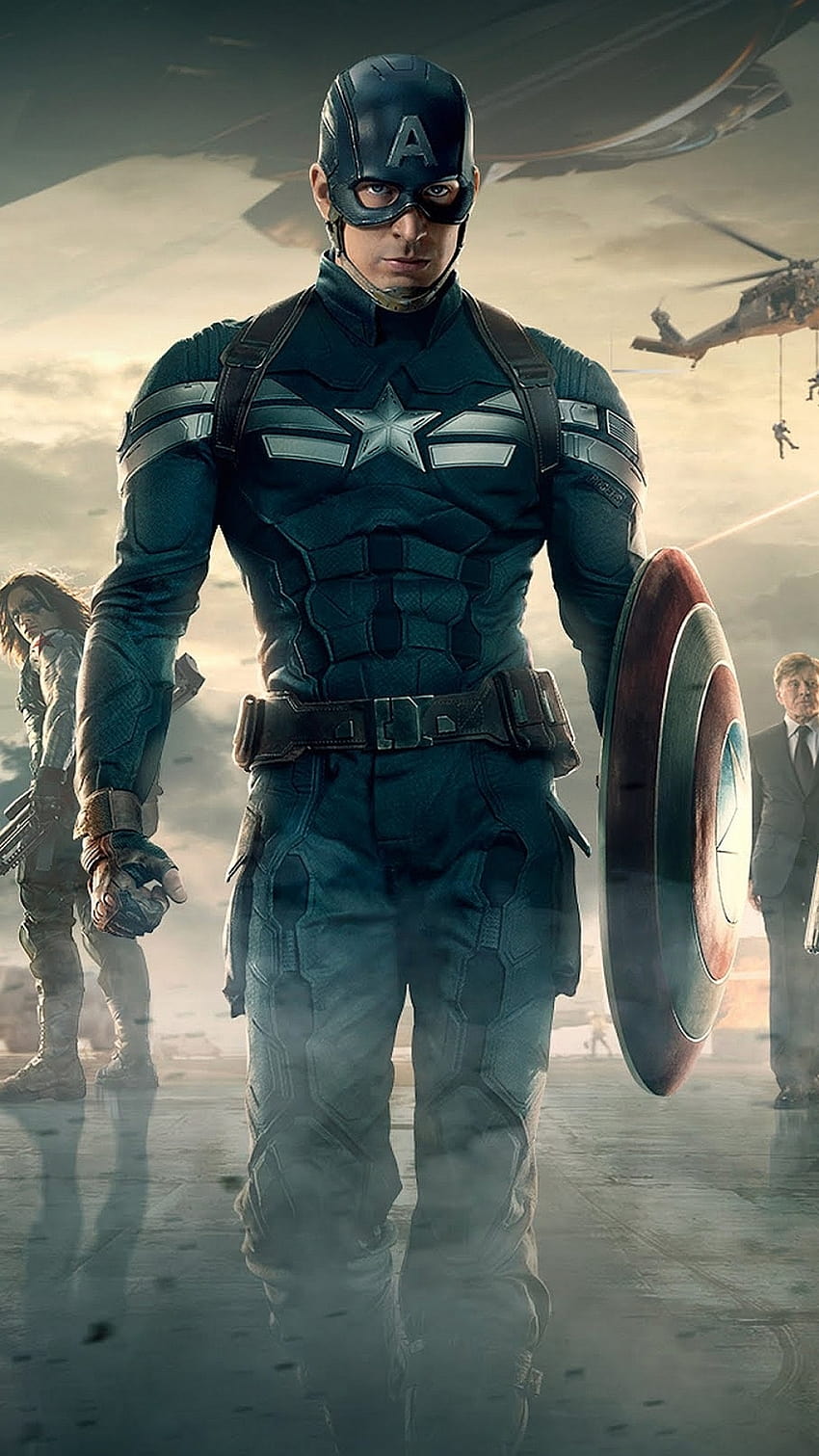 Captain America Iphone, tubuh kapten amerika wallpaper ponsel HD