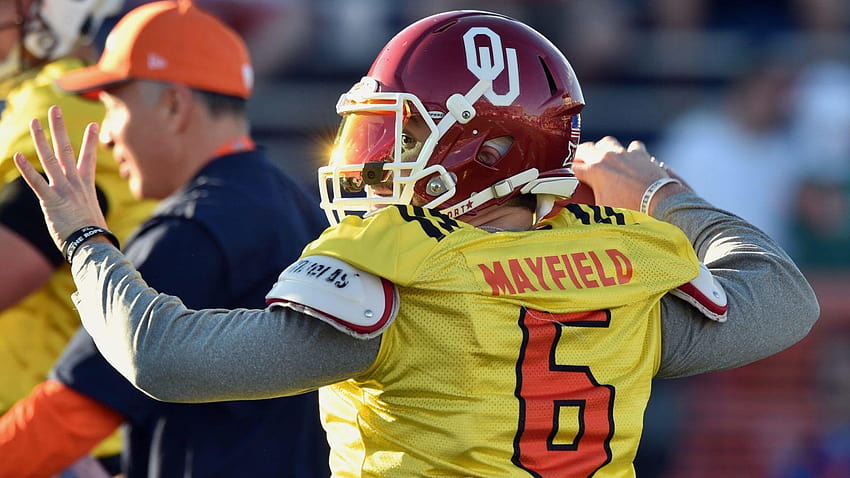Browns news: John Dorsey not concerned with Baker Mayfield's character, baker mayfield senior bowl HD wallpaper