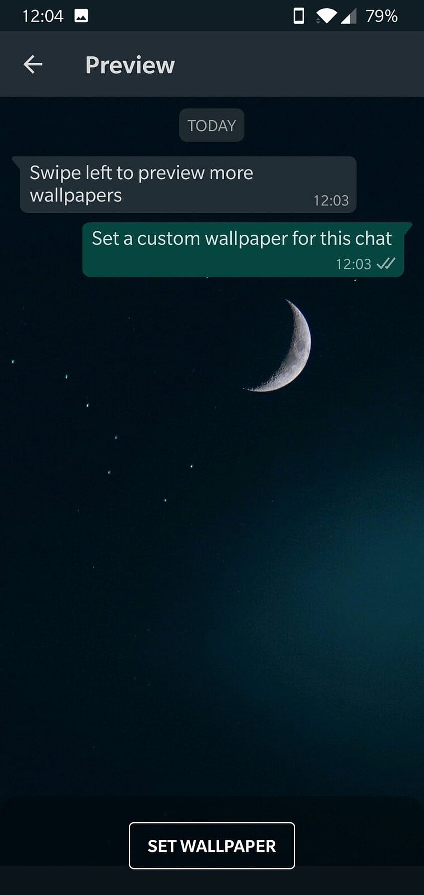Персонализиран чат в WhatsApp HD тапет за телефон