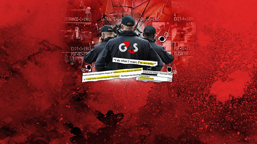 G4S menyebarkan penjaga keamanan dan senjata di seluruh dunia. Lalu datanglah kekerasan Wallpaper HD