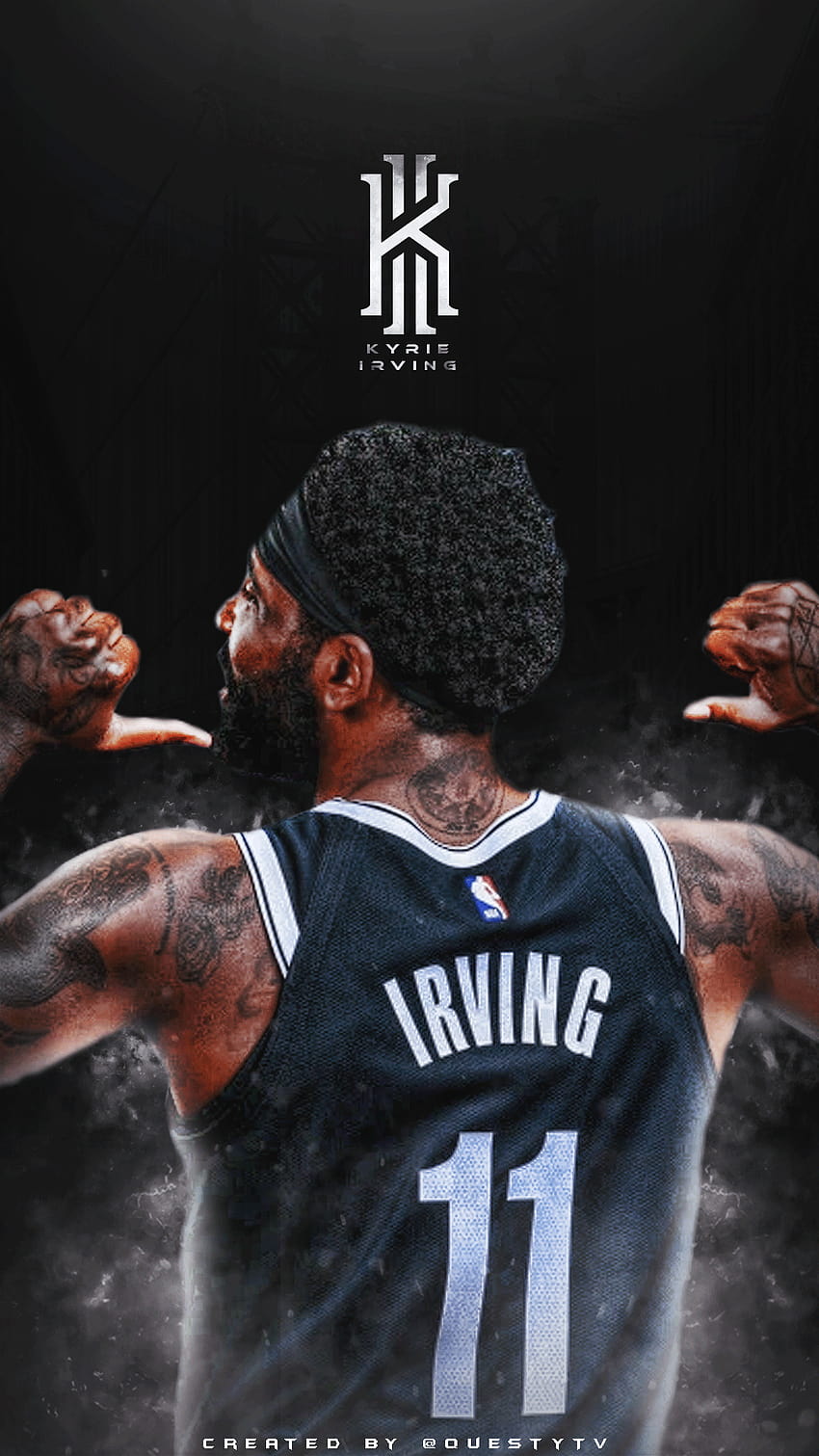 Backgraund Kyrie Irving, kyrie irving 2021 HD phone wallpaper
