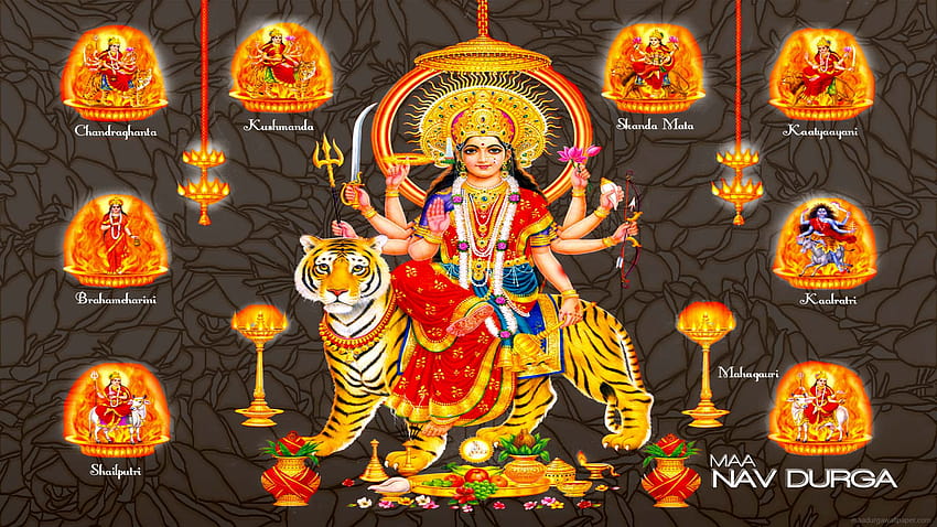 Nav Durga, публикувано от Michelle Cunningham, navadurga HD тапет