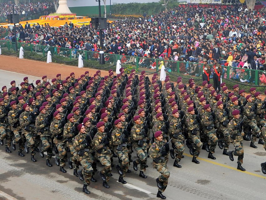 Parachute Regiment Indian Army in Republic Day Parade HD wallpaper