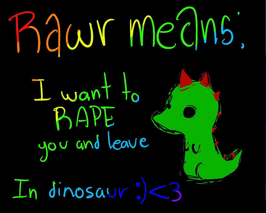 RAWR means... by ThreeInTheMornin, cute dinosaur rawr HD wallpaper