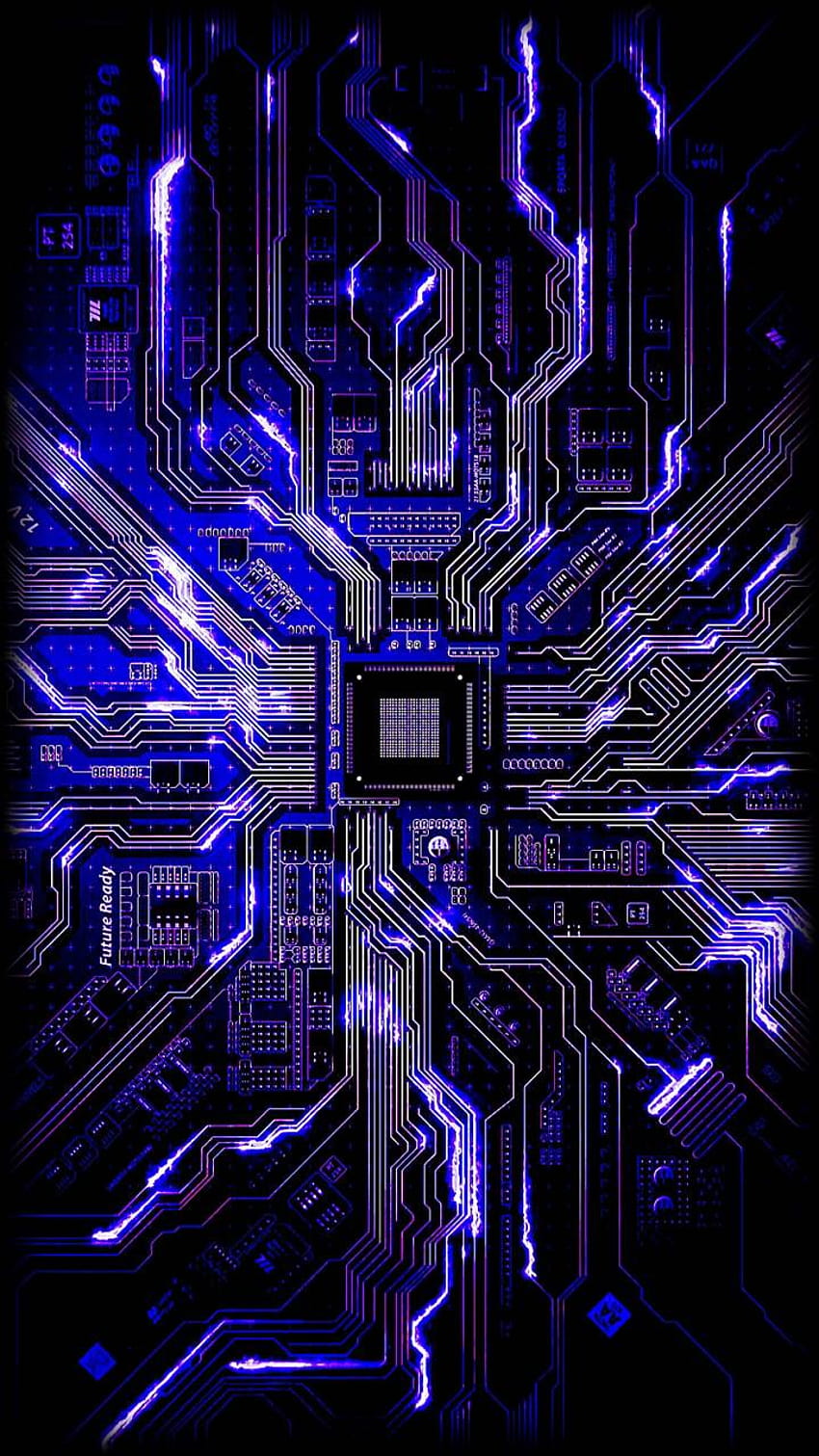 circuito de chip por Andy_editor135, chip de Android fondo de pantalla del teléfono