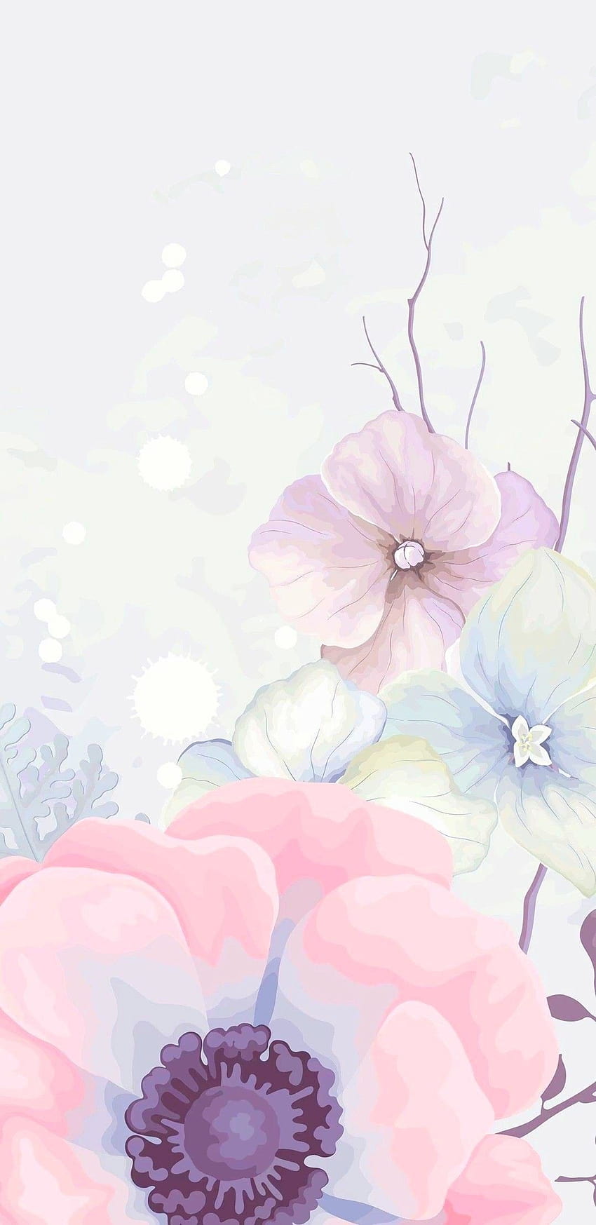Flowers Pastel, spring pastel HD phone wallpaper