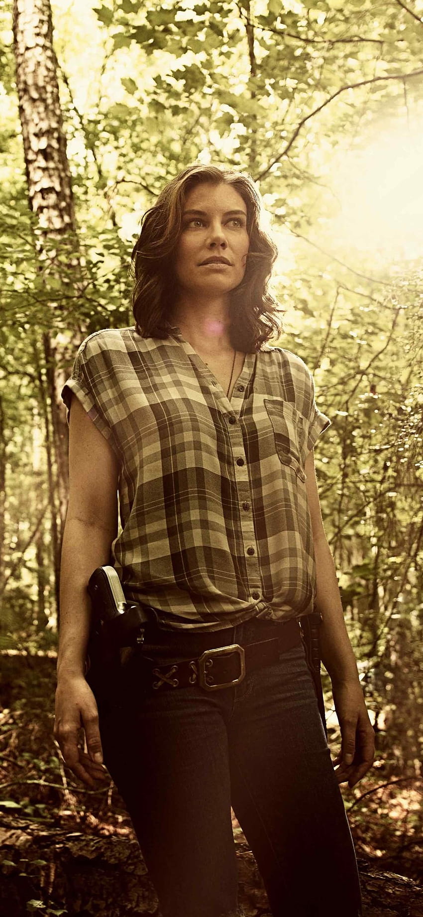 1125x2436 Lauren Cohan ในบท Maggie Rhee The Walking Dead, iphone ของ The Walking Dead วอลล์เปเปอร์โทรศัพท์ HD