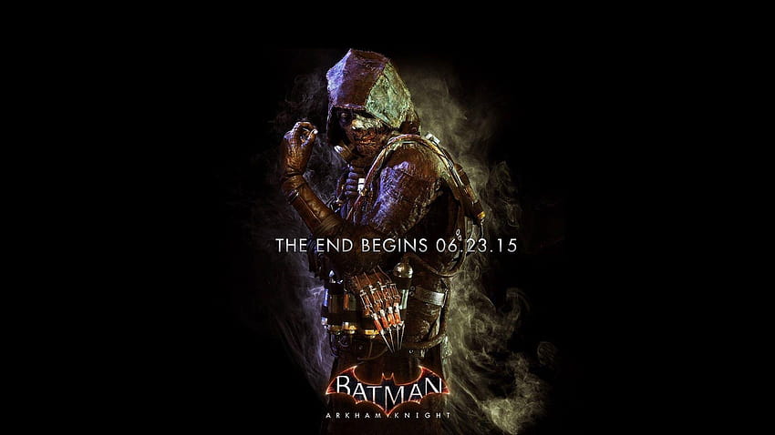 Batman Arkham Knight Logo ~ Caja, batman comienza espantapájaros fondo de pantalla