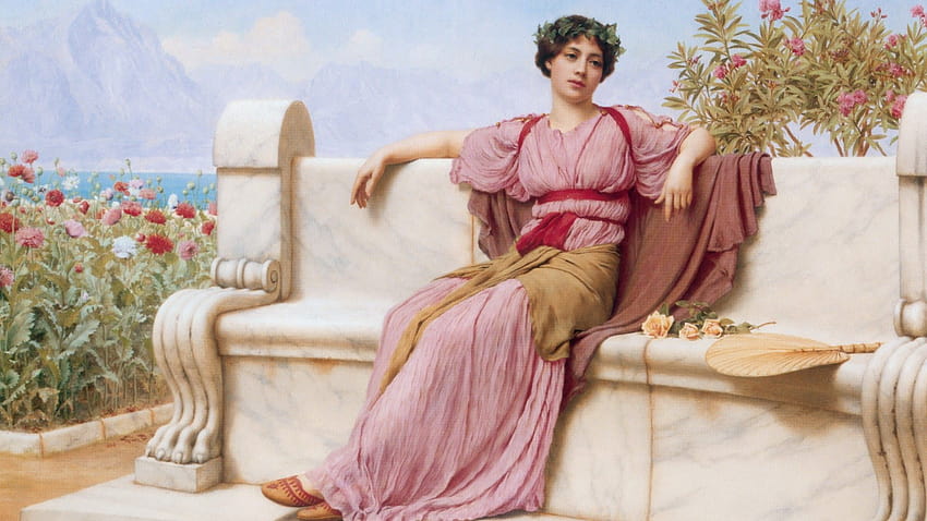 Sztuka klasyczna, klasyczne malarstwo kobiet Tapeta HD