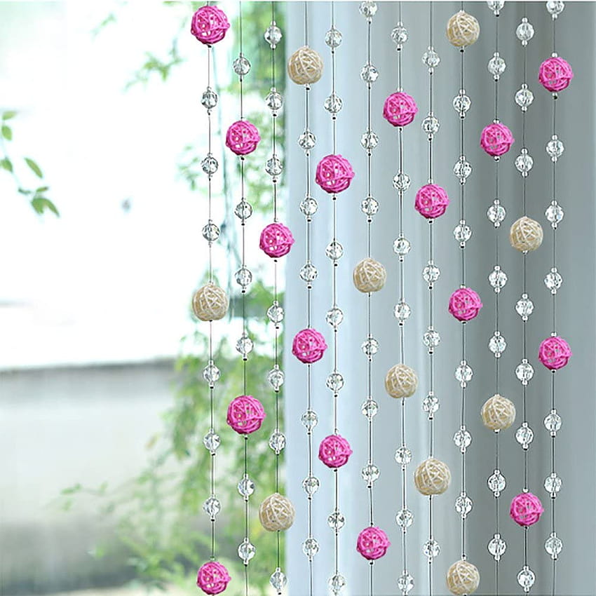Euone_Home Clearance!!! Sepak Takraw Bead Crystal GlassCurtain Living Room Bedroom Window Door Decor,Easter Decorative for Bedroom: Home & Kitchen HD phone wallpaper