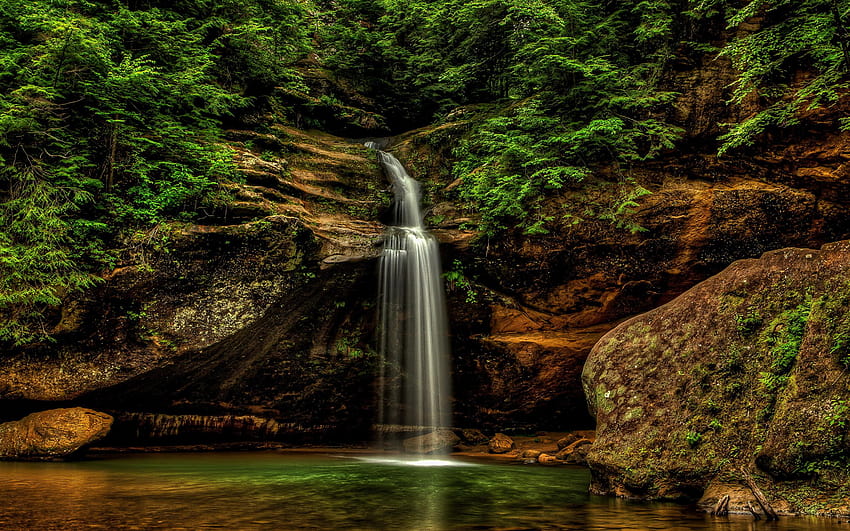 USA Hocking Hills State Park Logan Ohio Nature 2560x1600 HD wallpaper