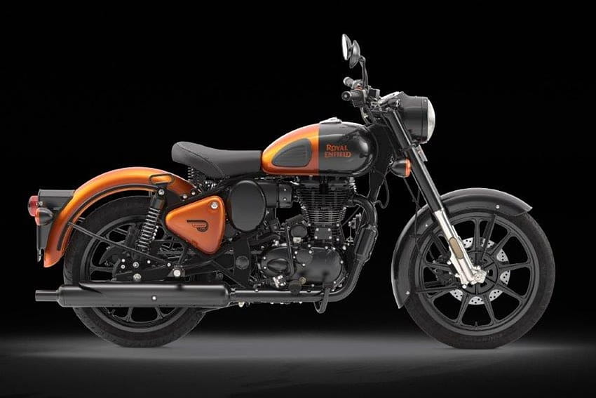 Royal Enfield Classic 350 Introduced With New Metallo Silver and Orange Ember Colour Options, royal enfield orange ember HD wallpaper