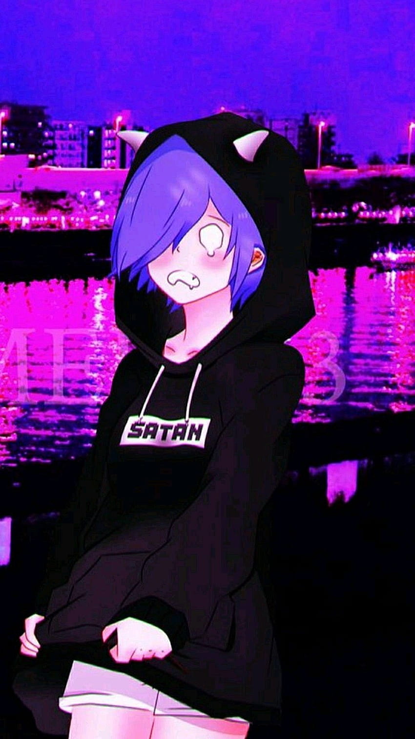 Purple Anime Aesthetic, evil aesthetic HD phone wallpaper | Pxfuel