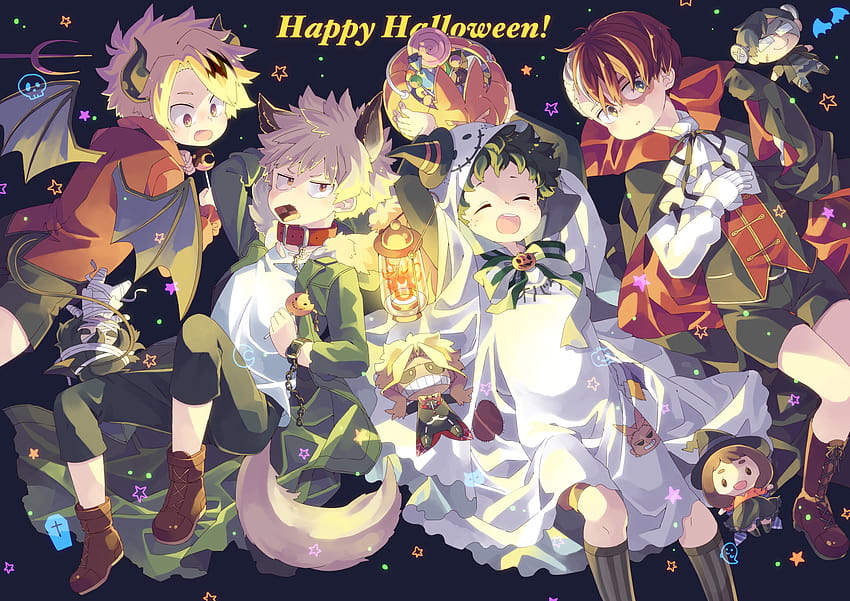 MHA Halloween, halloween fanarts HD wallpaper