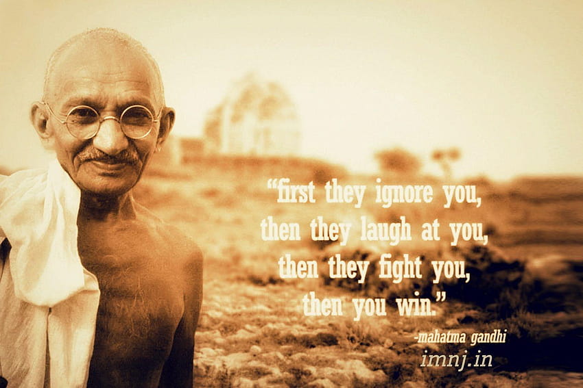 Mahatma Gandhi Quotes HD wallpaper