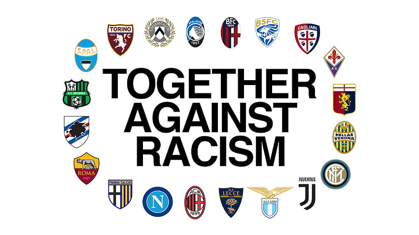 イタリアのサッカーを愛する人々への公開書簡、人種差別に反対 高画質の壁紙