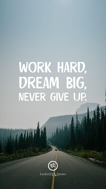 Now And Never Give Up Motivational Wallpaper
