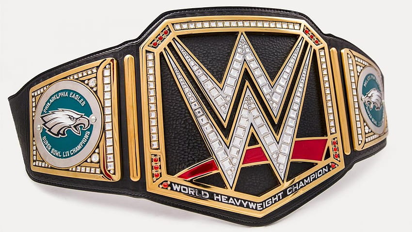 WWE gives Philadelphia Eagles custom belt to celebrate Super Bowl LII victory, wwe championship belt HD wallpaper