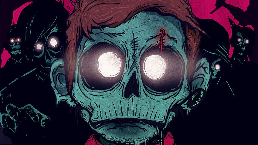 Zombie Face, аниме зомби HD тапет