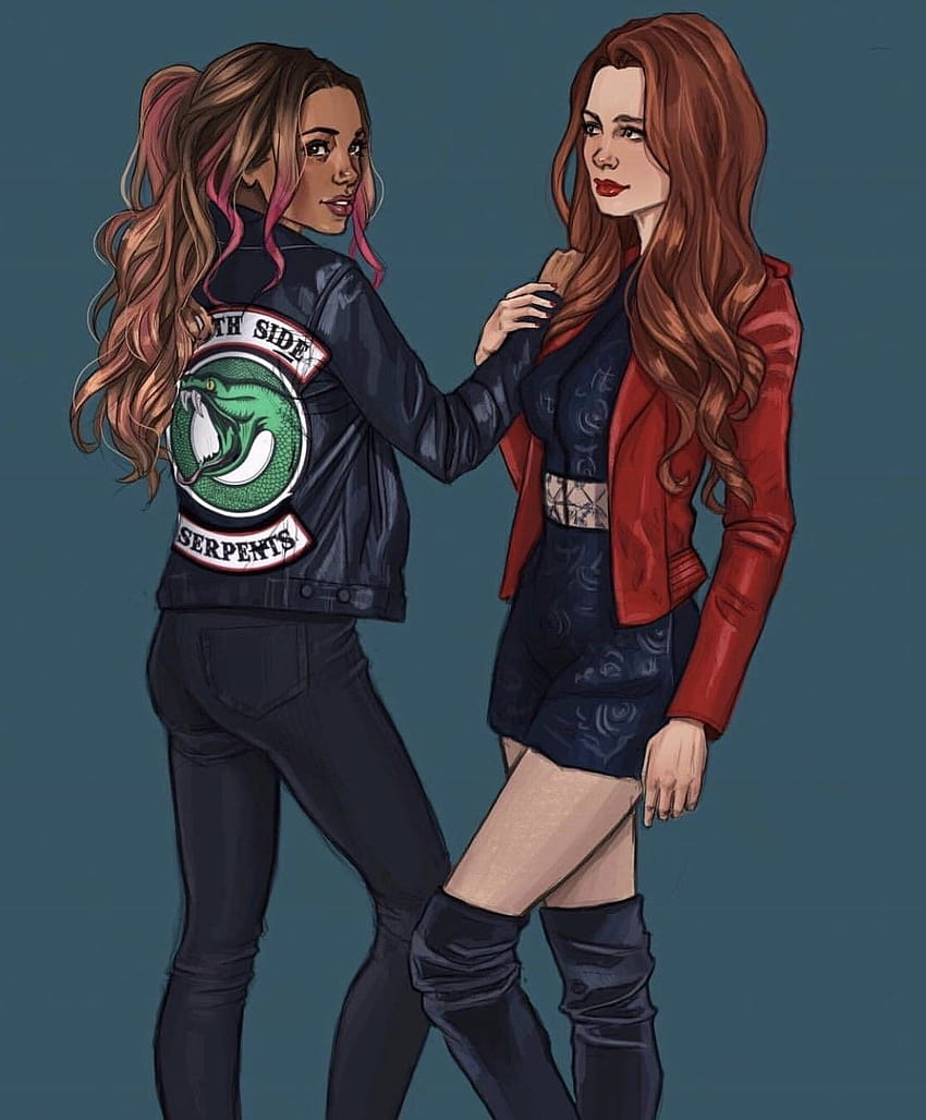 Southside Serpents Riverdale Leather Jacket, cheryl and toni HD phone wallpaper