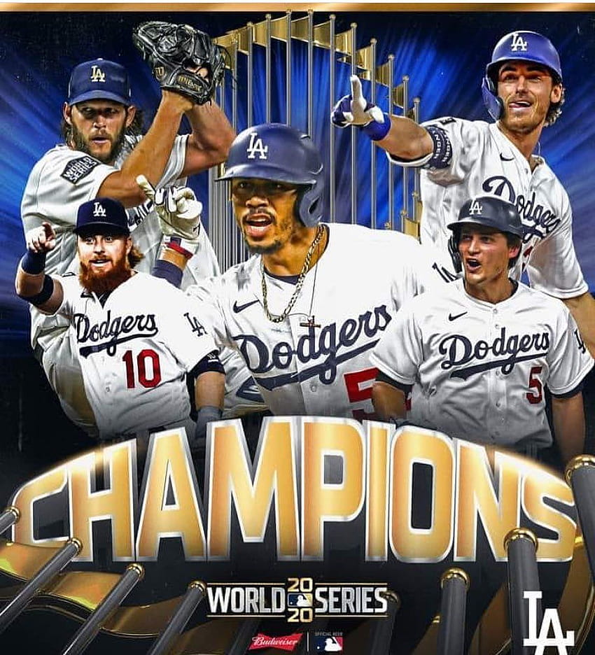 2020 campeões! O melhor time dos Dodgers de todos os tempos termina a série mundial de 32 dodgers de Los Angeles Papel de parede de celular HD