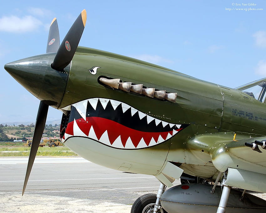 Pic Request: Fighter plane, fighter plane shark teeth HD wallpaper