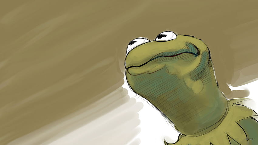 meme, Sesame Street, Kermit the Frog, laptop estetika katak Wallpaper HD