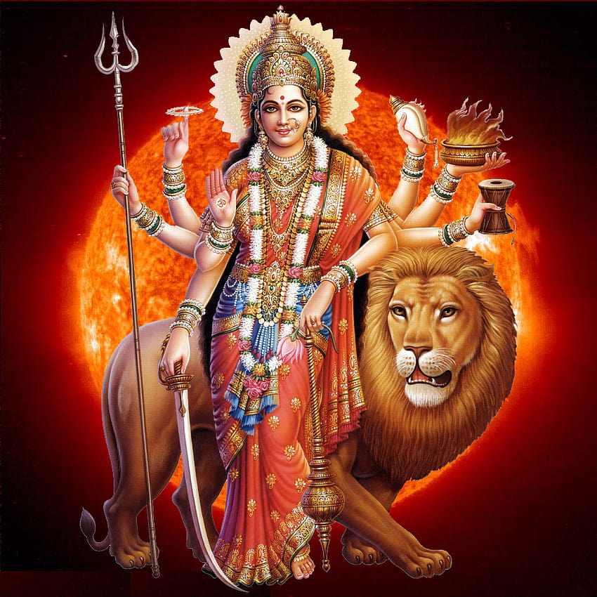 Diosa Durga, jagdamba fondo de pantalla del teléfono