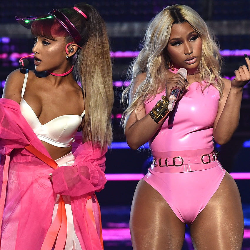 Ariana Grande und Nicki Minaj treten auf HD-Handy-Hintergrundbild