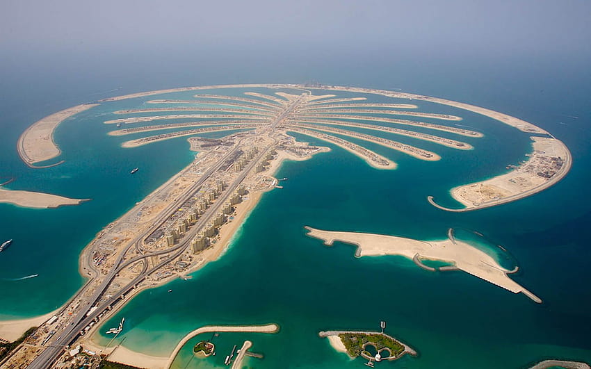 Palm Jumeirah Dubai – Atoz, artificial islands HD wallpaper