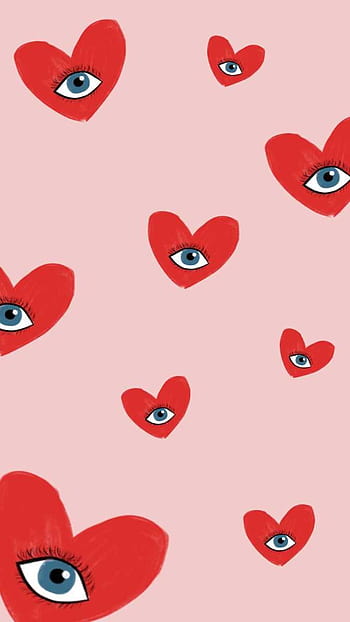 23 Best heart with eyes ideas  cdg wallpaper, heart iphone wallpaper, heart  with eyes